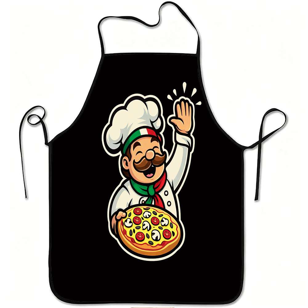Home Cooking In Italian - 이탈리아 요리사와 피자 복고풍 디자인의 심플하고