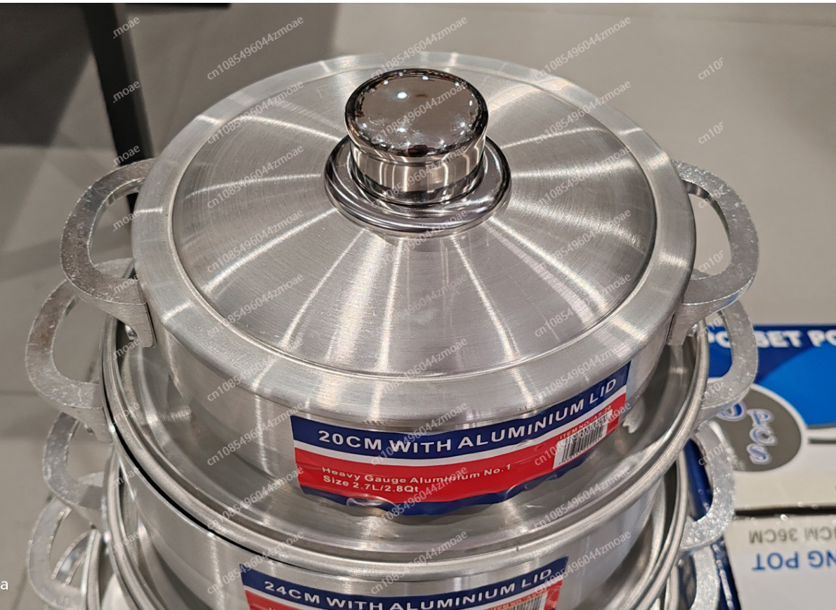 두꺼운 6개 세트 알루미늄 냄비, 뚜껑 포함, 코팅 처 - Home Cooking Cookbook 리뷰 및 가격