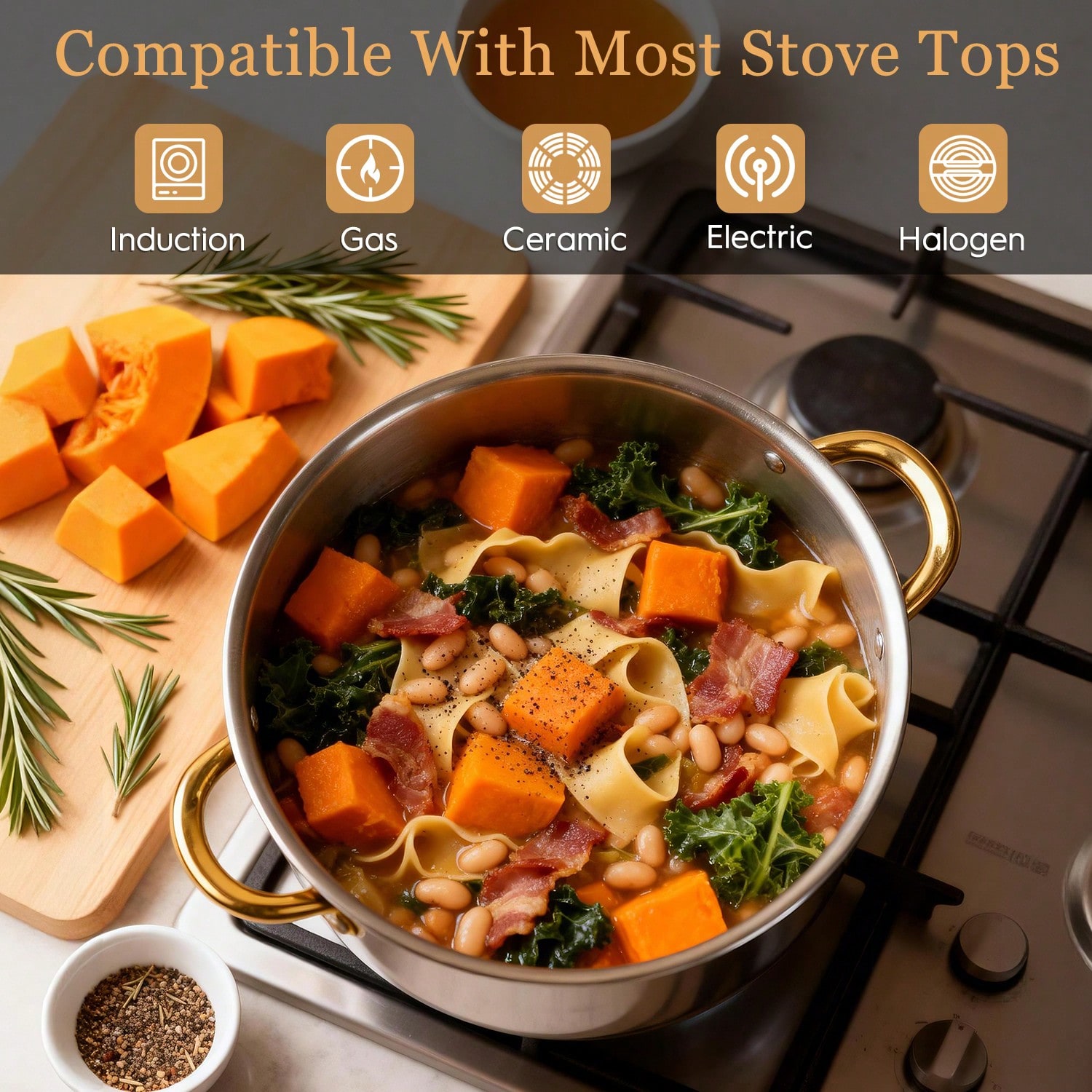스테인리스 스틸 냄비 세트 모던 럭셔리 조리기구 스톡팟 - Home Cooking Cookbook 리뷰 및 가격