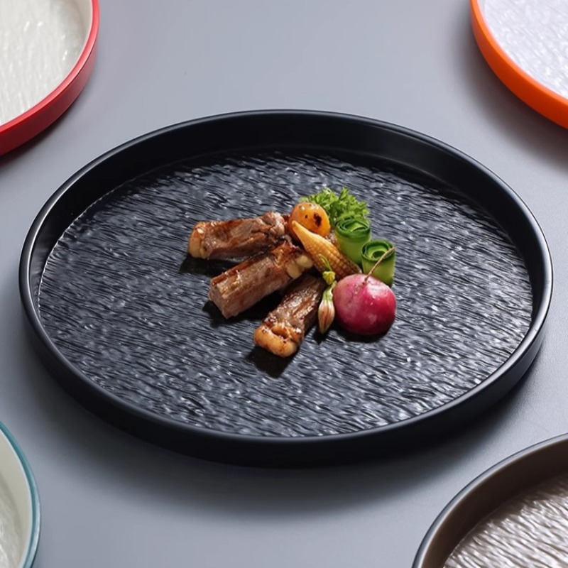 현대 라운드 스톤 멜라민 스테이크 파스타 접시 일본 구 - Home Cooking Japanese 리뷰 및 가격